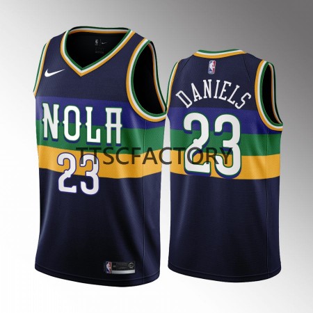 Camiseta Hombre NBA New Orleans Pelicans Dyson Daniels 23 Nike 2022-23 City Edition Navy Swingman